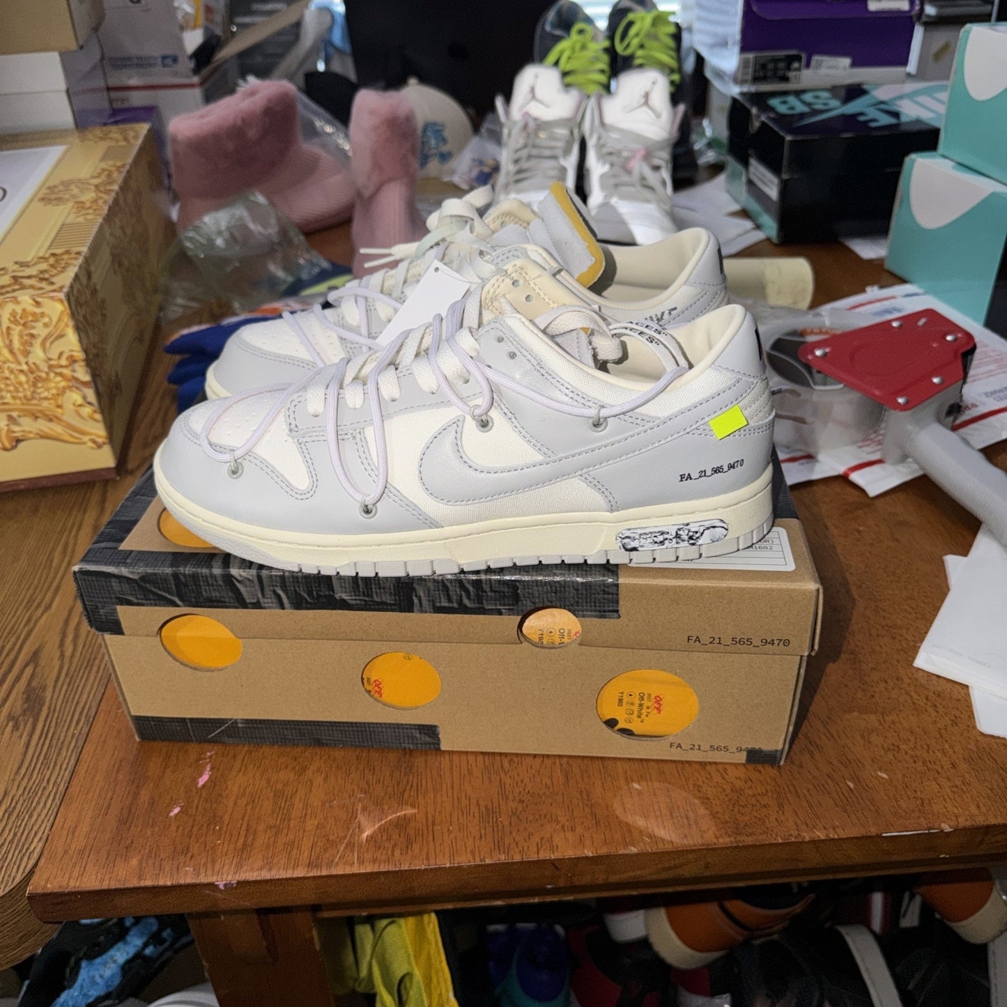 Size 10 - Nike Off-White x Dunk Low Lot 49 of 50