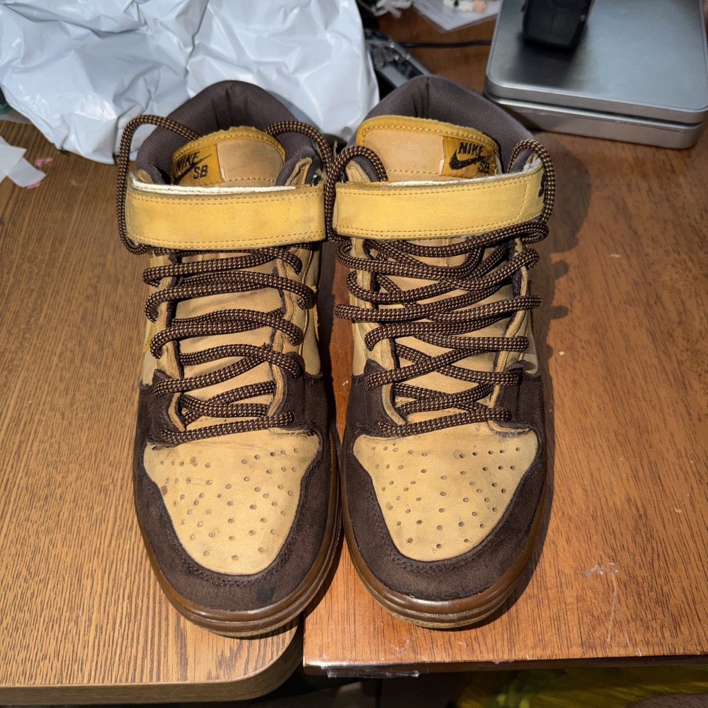 Size 9 - Nike Dunk Pro SB Mid Wheat Bronze ￼