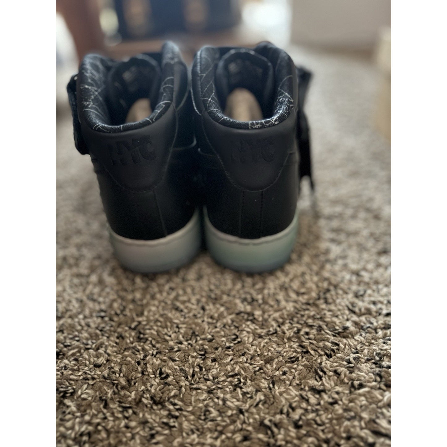Size 10 Nike Id Air Force 1 NYC Lazer Rare BS273