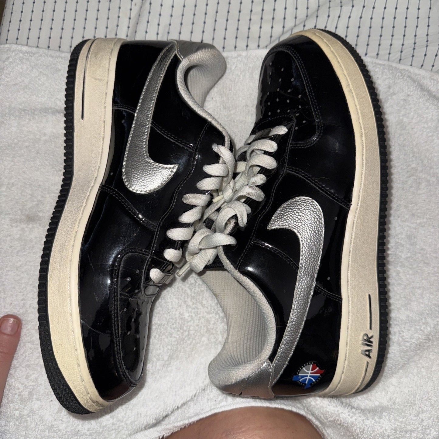 Size 8.5 Nike Air Force 1 Low 2010 NBA All Star Dallas Black 315122-018 No Box