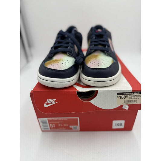Size 5.5 (GS) - Nike Dunk Low SE Graffiti - Obsidian