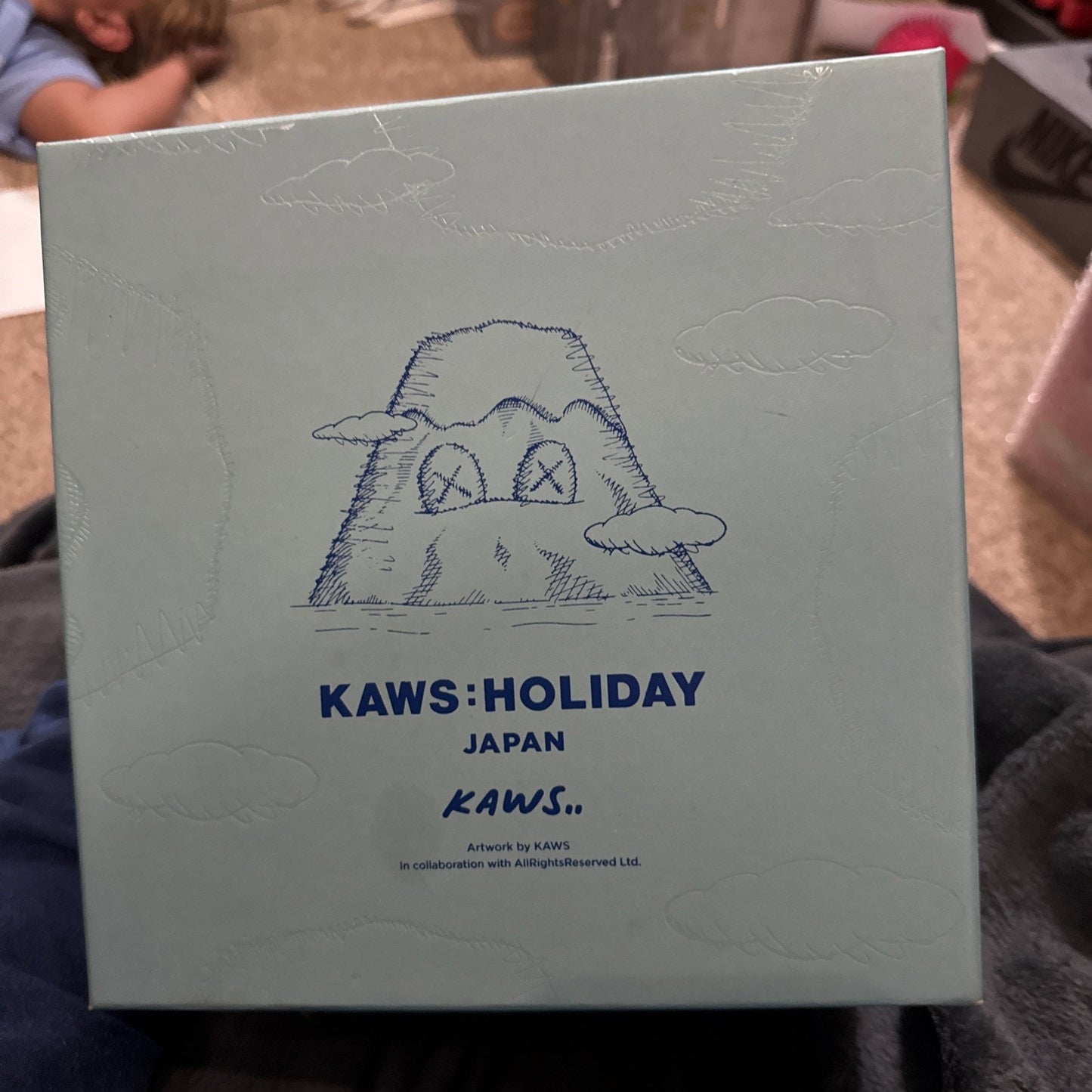 KAWS Holiday Japan Mount Fuji Plush Blue 8"