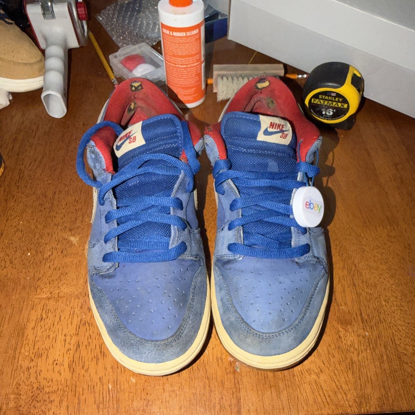 Nike Dunk Low Premium SB 313170-400 9.5 Blue Ribbon Gold Eric Koston