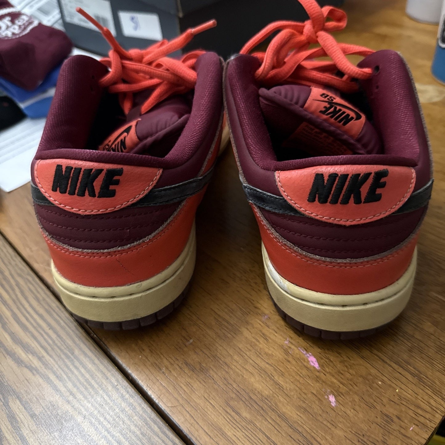Size 9 - Nike Dunk SB Low Laser Crimson