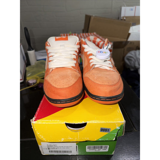 Nike SB Dunk Low 'Concepts Orange Lobster' Sneakers Size 8 FD8776-800