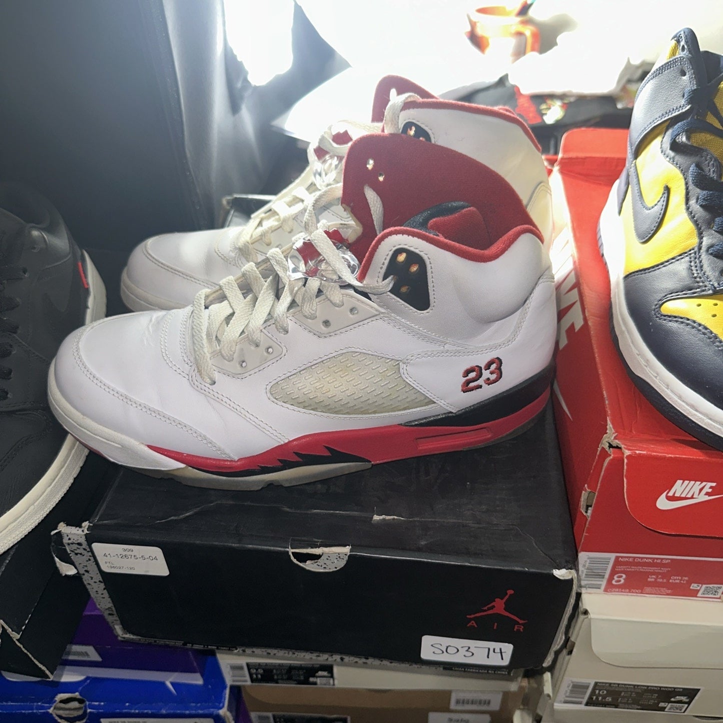 Size 9.5 - Air Jordan 5 Retro 2013 Fire Red