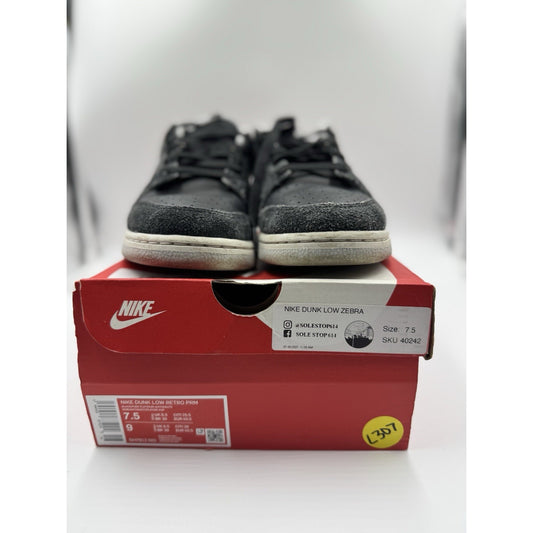 Size 7.5 - Nike Dunk Premium Low Animal Pack - Zebra