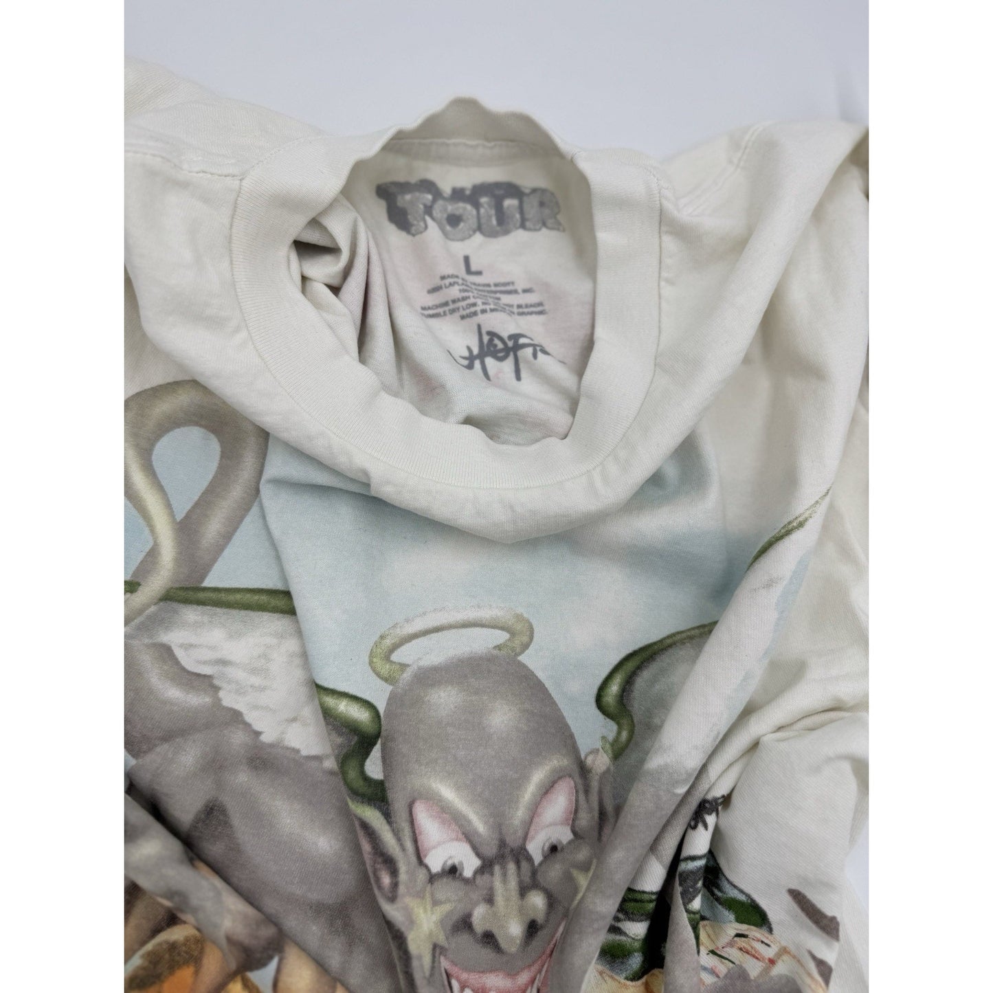 Travis Scott Utopia Album Tour Skitzo Circus Maximus 2023 Tee White Size Large