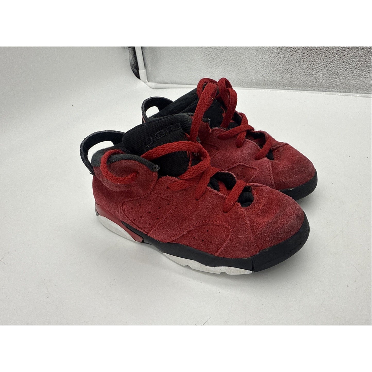 NICE Air Jordan 6 Toro Raging Bull size 9c Toddler shoes DV3606-600