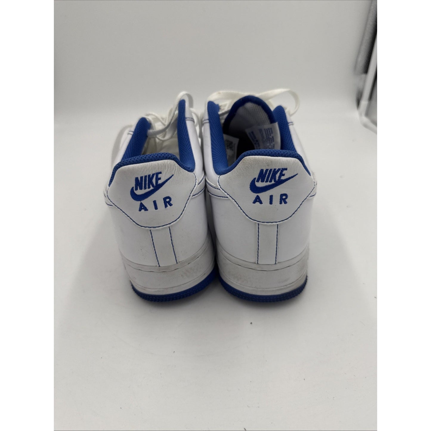Size 12 - Nike Air Force 1 '07 Contrast Stitch - White Game Royal