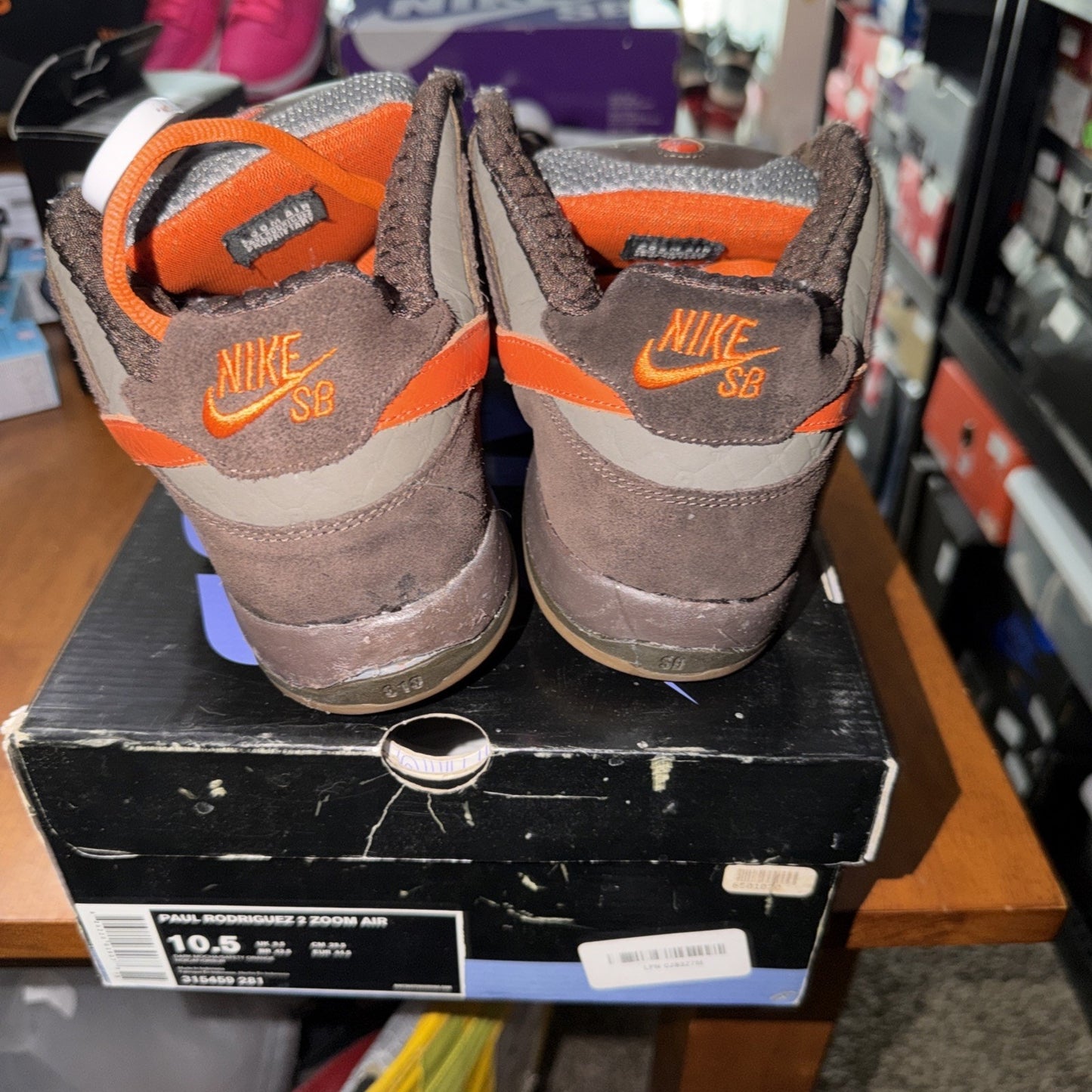 Size 10.5 - Nike Paul Rodriguez 2 Zoom Air Brown