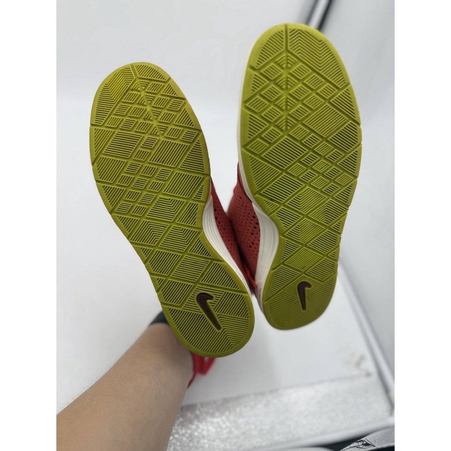 Size 6 Nike Paul Rodriguez 6 Red Gold Suede 536464-663 2012