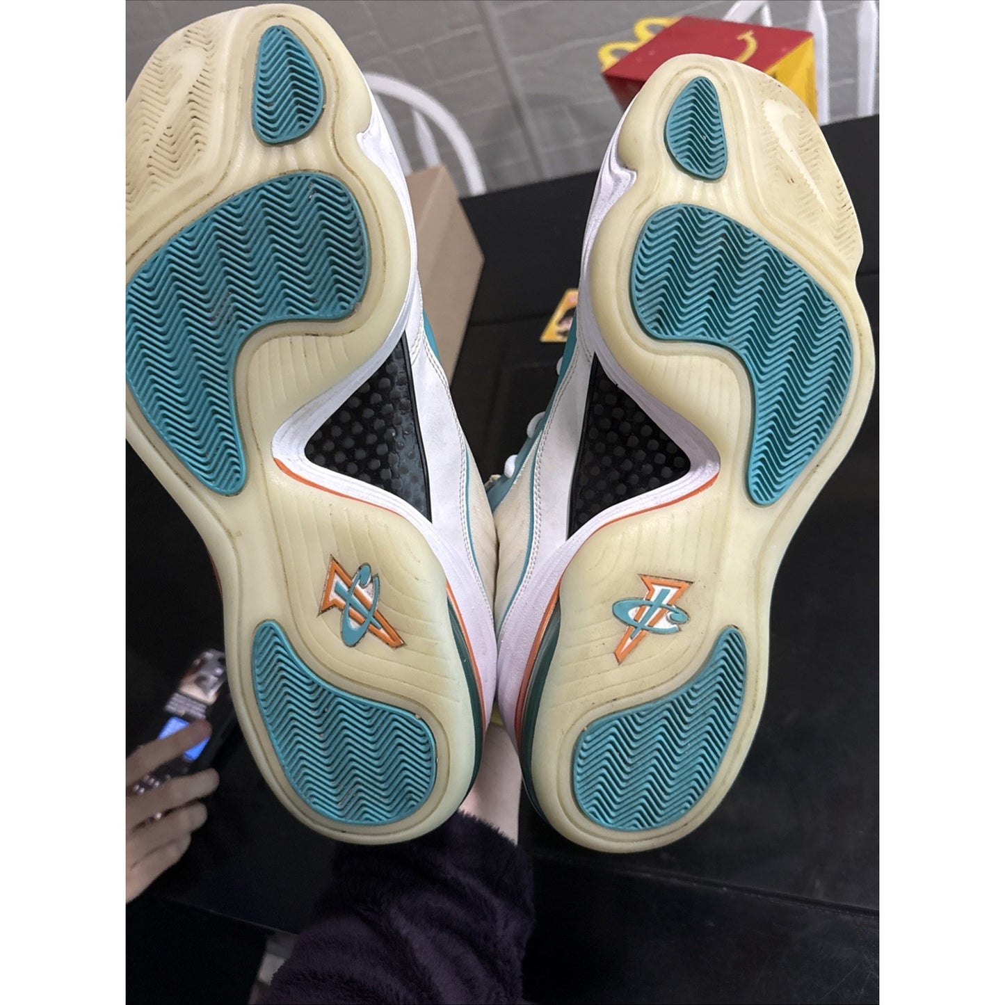Size 13 - Nike Air Penny 5 Miami Dolphins