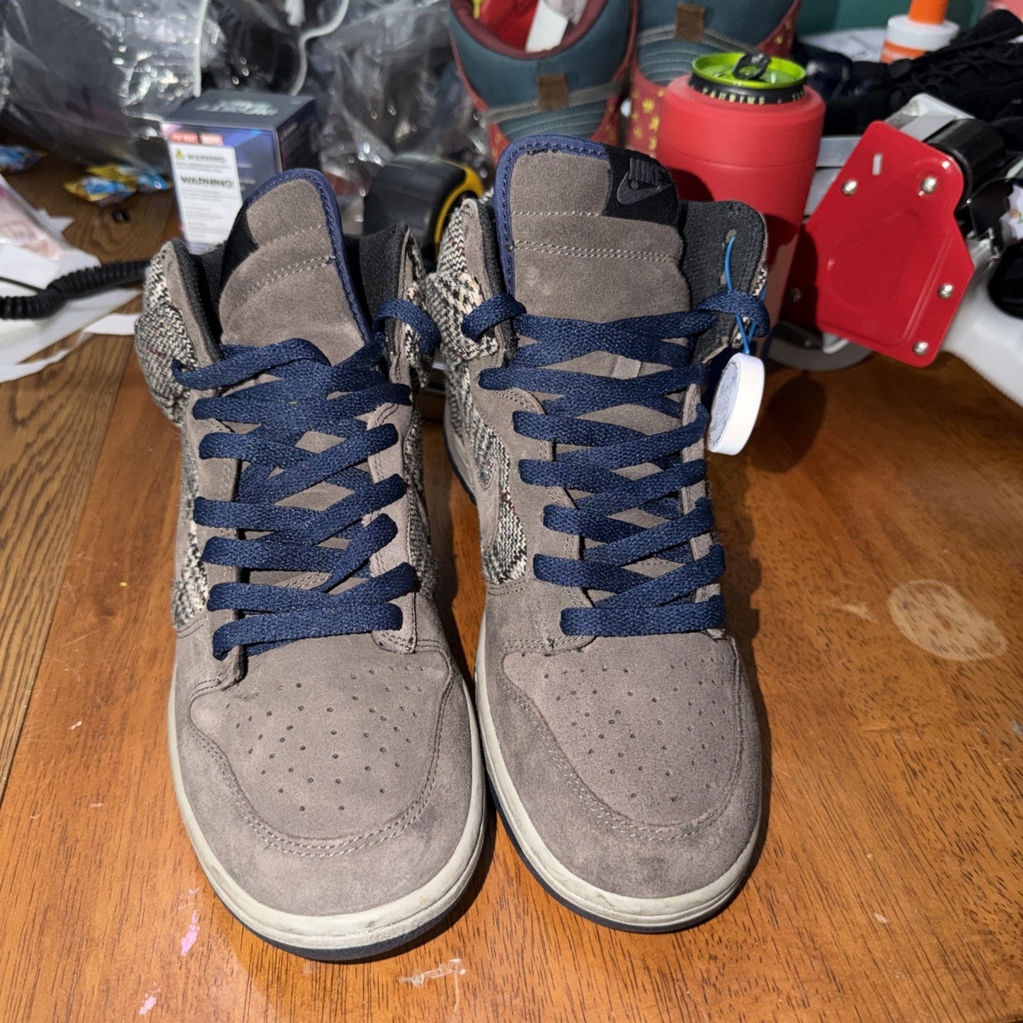 Size 9 Nike Dunk High Premium Tweed Pack Mens Rare