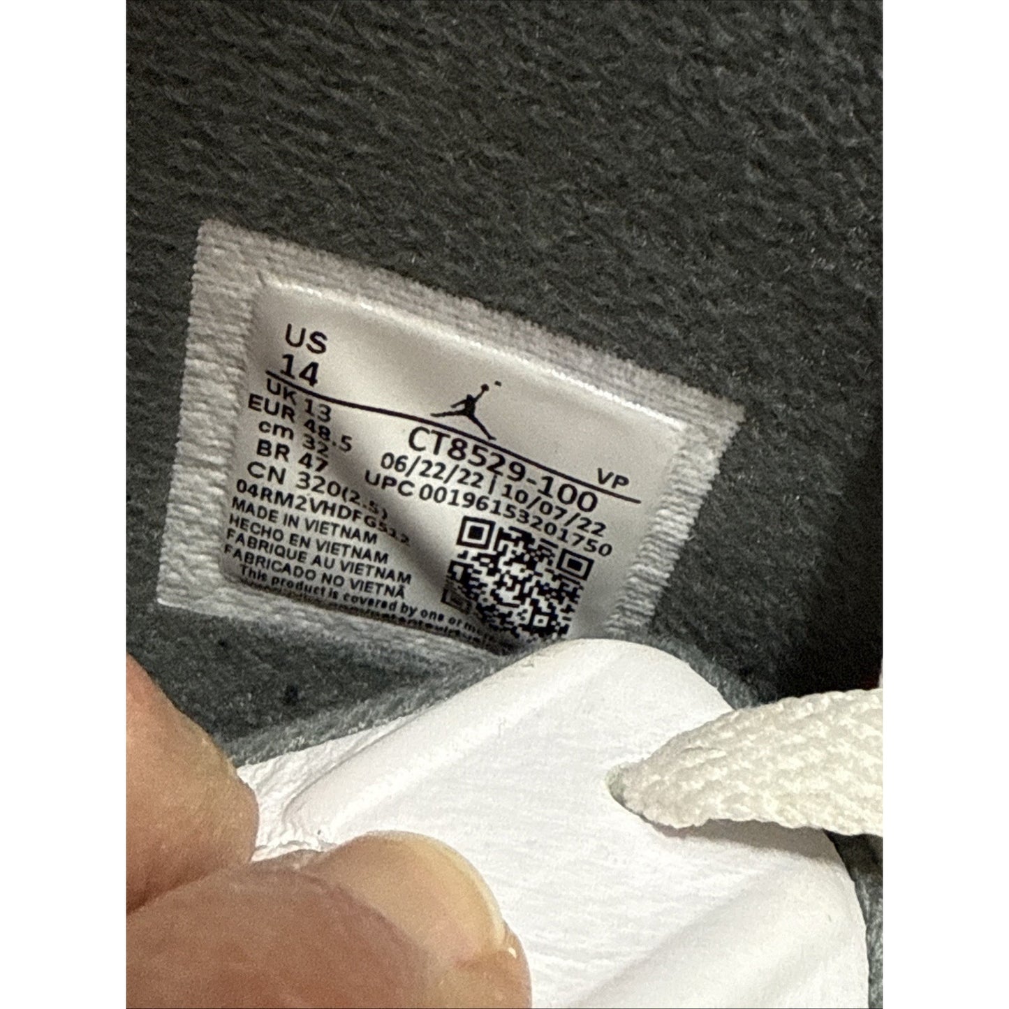 Size 14 - Jordan 6 Retro Low Cool Grey
