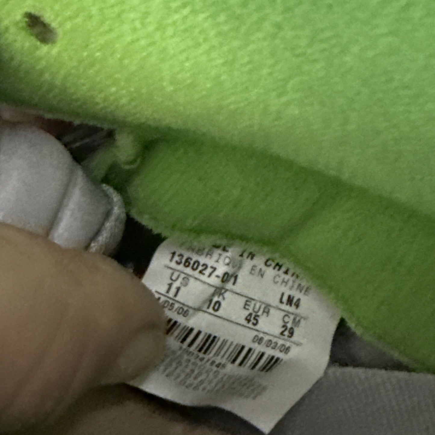 Size 11 - Air Jordan 5 Retro 2006 Green Bean