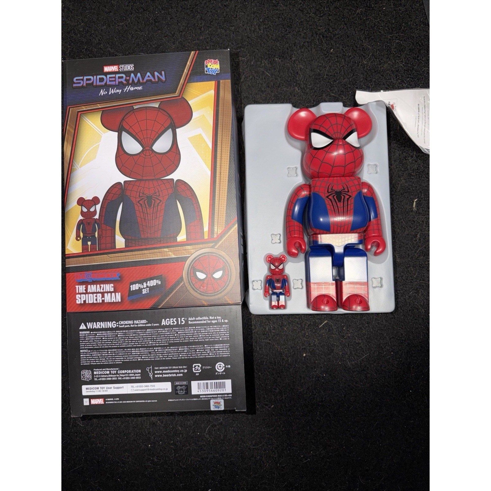 アメコミ MEDICOM TOY - BE@RBRICK THE AMAZING SPIDER-MAN 100 400