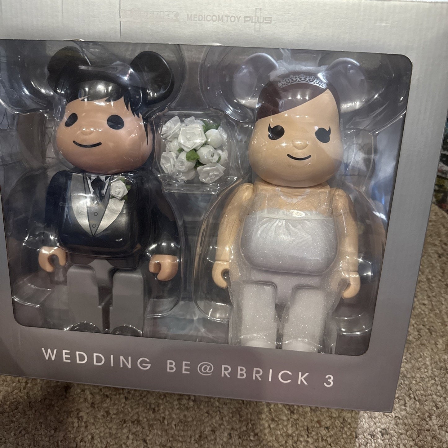 Wedding Be@rbrick 3 Medicom Toy Plus