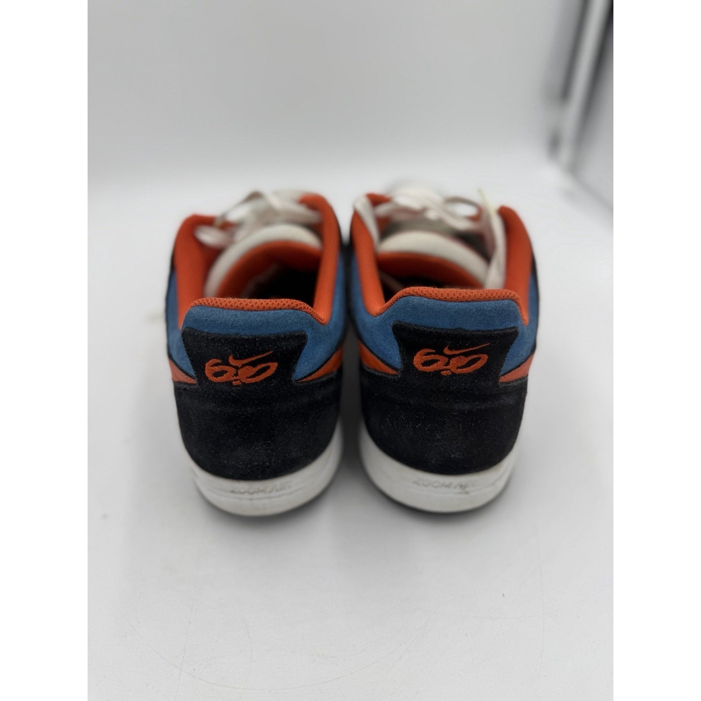 Nike Shoes Zoom Mogan 2 SB 6.0 Orange Black Blue 386390-104 Men's Size 11.5