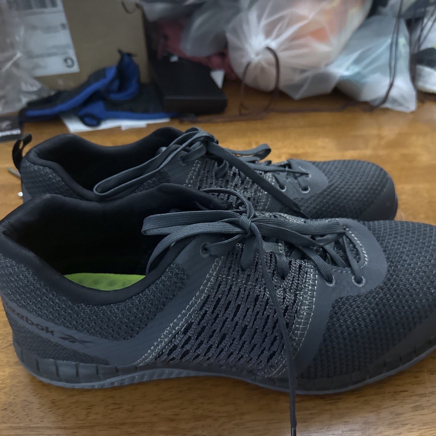 REEBOK MENS SAFETY HARD TOE LACE-UP WORK SNEAKERS SHOES #RB4248: SIZE 15 W BS298