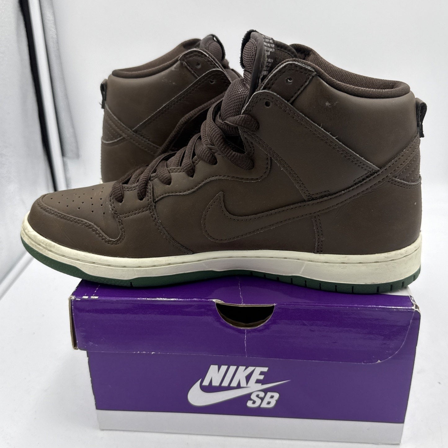 Size 9.5 - Nike Dunk SB High Baroque Brown