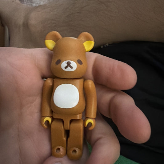Bearbrick Brown Bear Vinyl Figure Collectible with Articulated Limbs